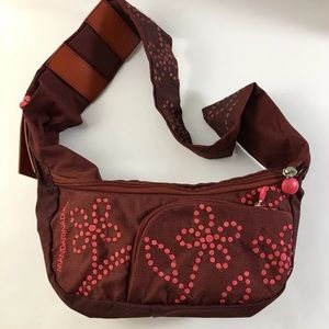 Mandarina Duck Rust Red Floral Boxy Purse ⬇️ $56